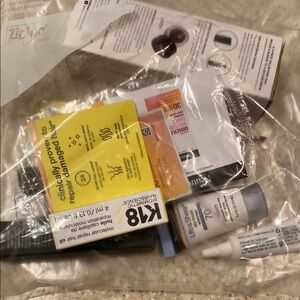 Bag of cosmetic samples